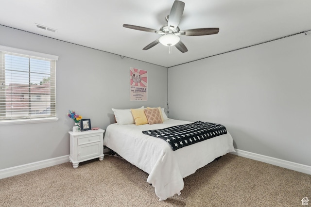 1737 S Kerrybrook Dr, Kaysville, UT 84037 - bedroom featuring light colored carpet, baseboards, and a ceiling fan