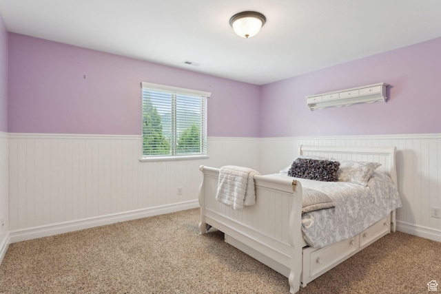 1737 S Kerrybrook Dr, Kaysville, UT 84037 - bedroom with a wainscoted wall and carpet floors