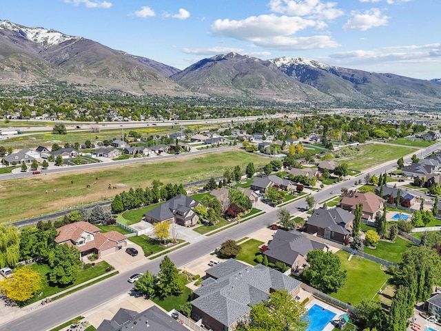 1737 S Kerrybrook Dr, Kaysville, UT 84037 - aerial perspective of suburban area featuring a mountainous background
