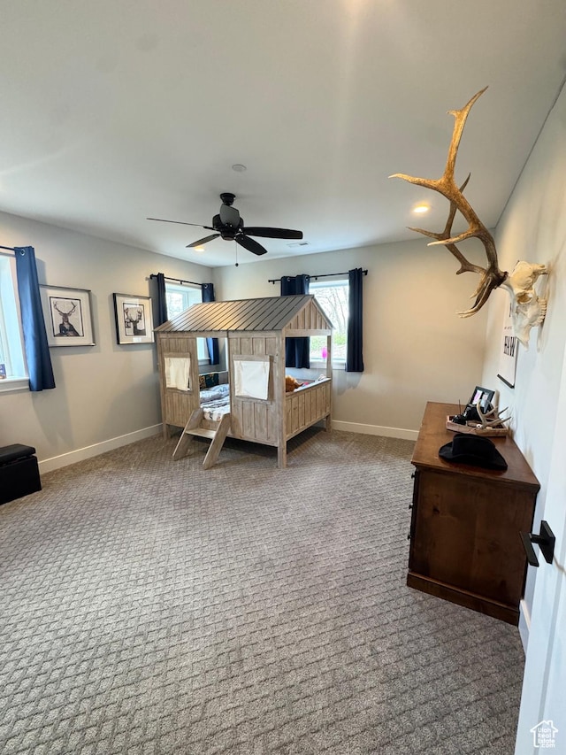 9351 E Acorn Cir Unit 921, Heber City, UT 84032 - carpeted bedroom with baseboards and ceiling fan
