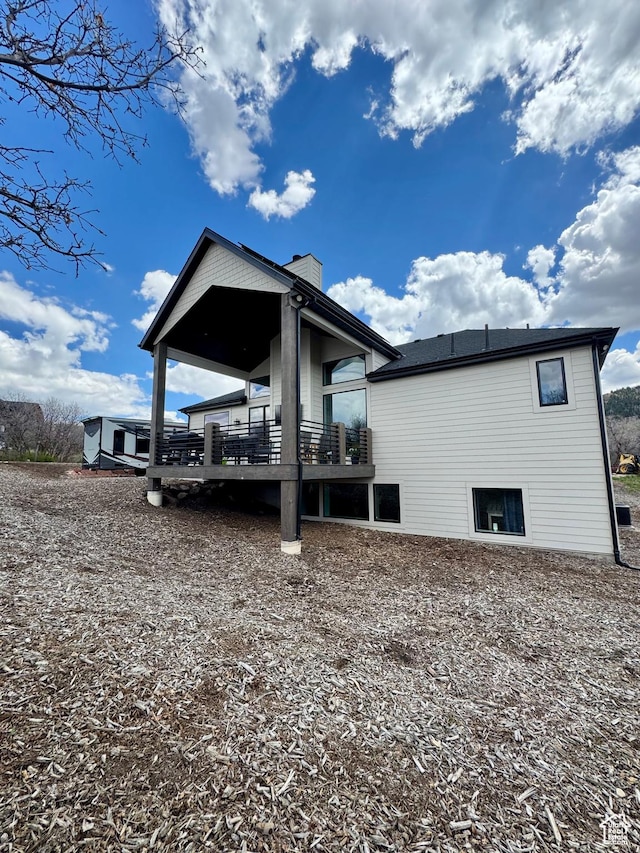 9351 E Acorn Cir Unit 921, Heber City, UT 84032 - view of home's exterior featuring a chimney