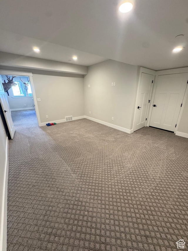 9351 E Acorn Cir Unit 921, Heber City, UT 84032 - below grade area with recessed lighting and carpet flooring