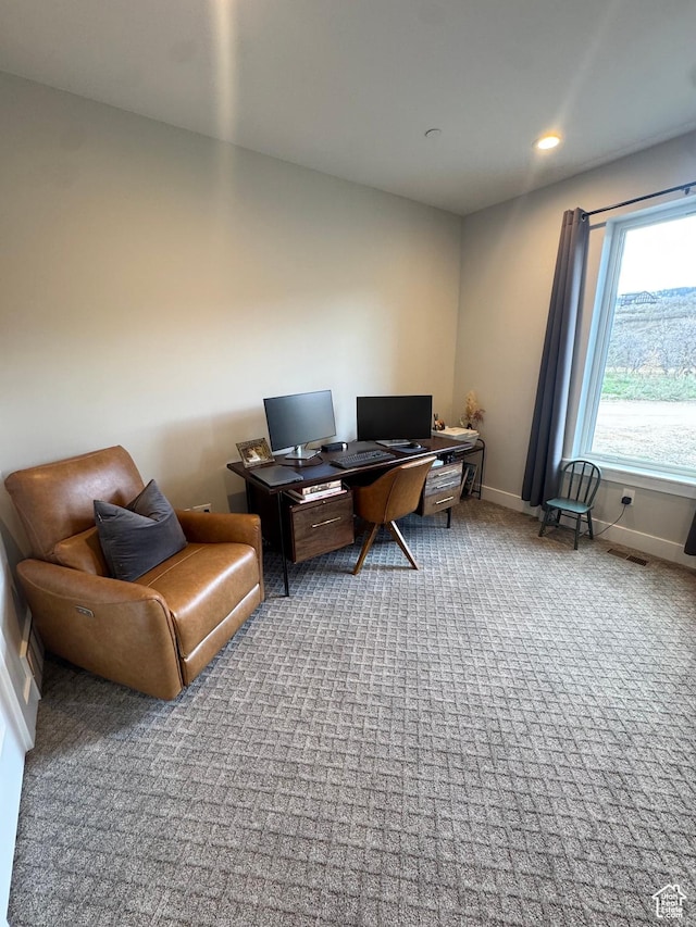 9351 E Acorn Cir Unit 921, Heber City, UT 84032 - carpeted office space with baseboards and recessed lighting