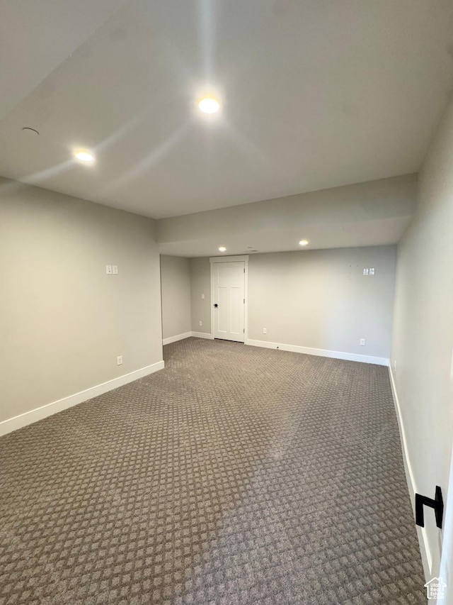 9351 E Acorn Cir Unit 921, Heber City, UT 84032 - finished below grade area with dark carpet and recessed lighting