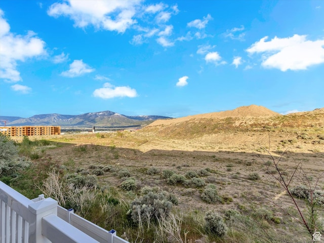 view of mountain background