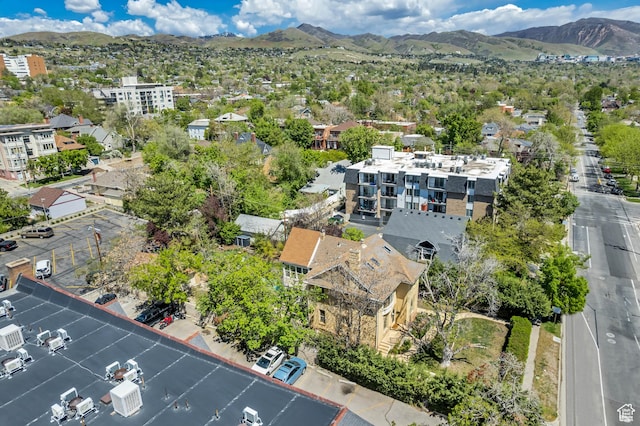 215 E 2nd Ave S, Salt Lake City, UT 84103 - aerial view of property's location with a mountainous background