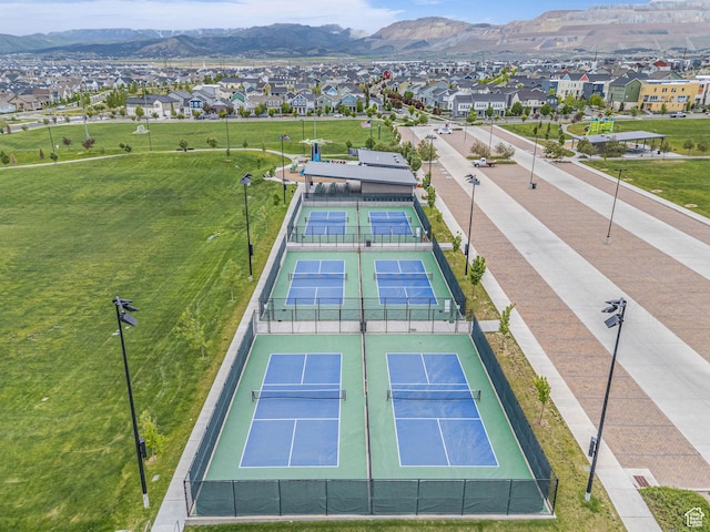 11386 S New Bern Way S, Jordan, UT 84009 - aerial view of residential area with a mountain backdrop