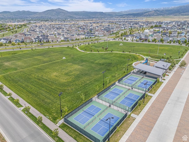 11386 S New Bern Way S, Jordan, UT 84009 - aerial view of residential area with a mountainous background