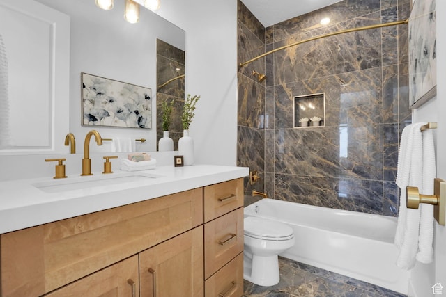 1441 N Jerry Gertsch Ln, Midway, UT 84049 - bathroom with toilet, shower / tub combination, and vanity