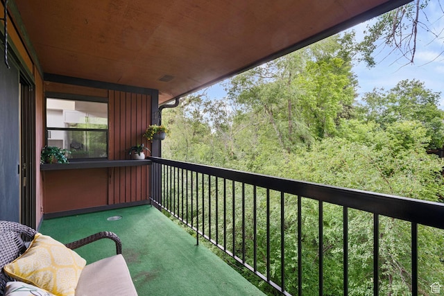 view of balcony