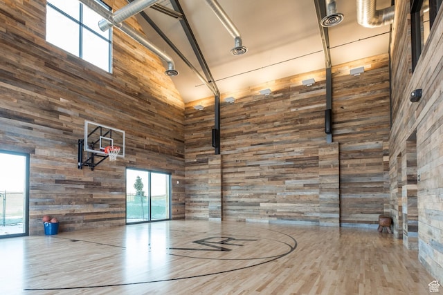 view of sport court with basketball court
