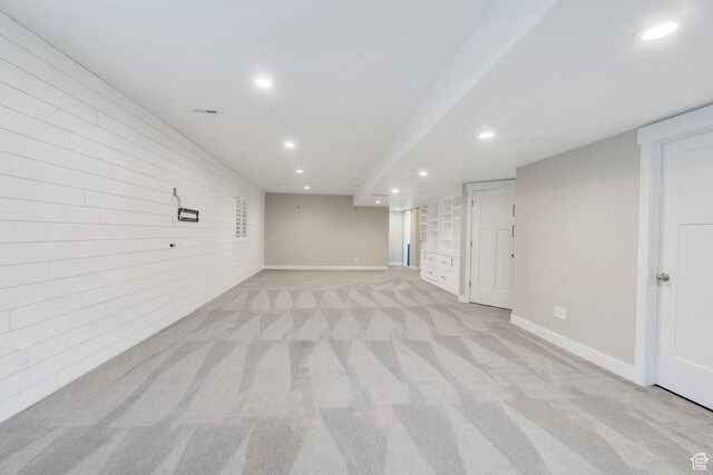 3106 N Eagle Way, Lehi, UT 84043 - finished basement featuring recessed lighting, baseboards, and light colored carpet