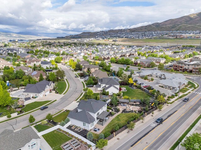 3106 N Eagle Way, Lehi, UT 84043 - aerial view of property's location with a mountain backdrop and nearby suburban area