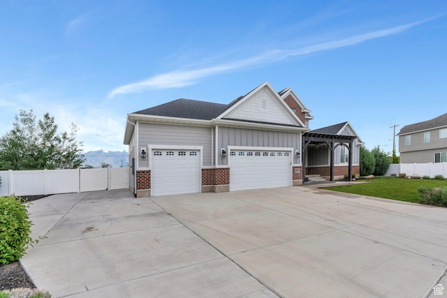 3106 N Eagle Way, Lehi, UT 84043 - view of front of home with a garage, driveway, board and batten siding, and brick siding