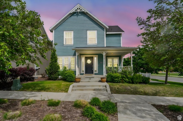 traditional home with a porch