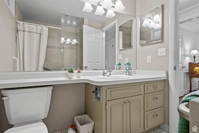 7479 S Randall Cir, Midvale, UT 84047 - bathroom featuring tiled shower, vanity, and toilet