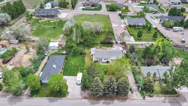 aerial overview of property's location featuring nearby suburban area