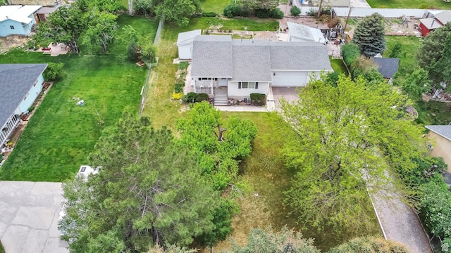 view from above of property