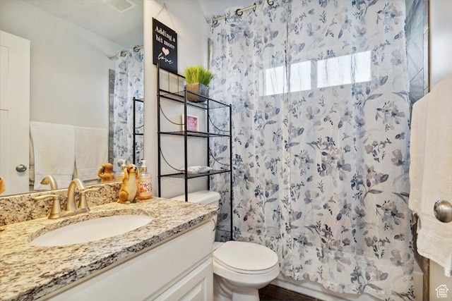 1254 N 150 E, Harrisville, UT 84404 - full bath featuring toilet, a shower with curtain, and vanity