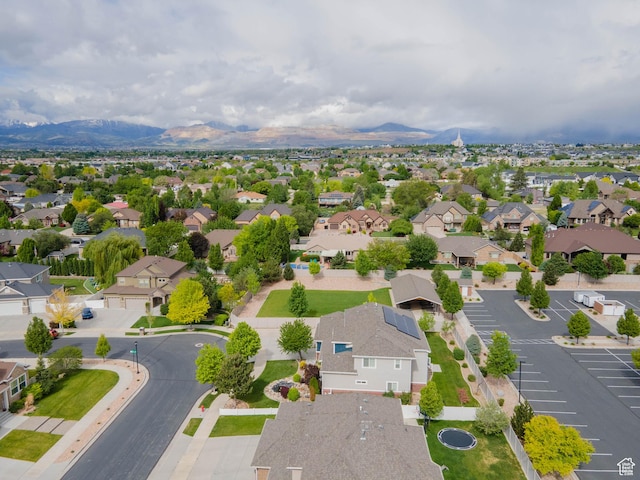 3388 W Rocky Peak Way S, Jordan, UT 84095 - aerial perspective of suburban area with mountains