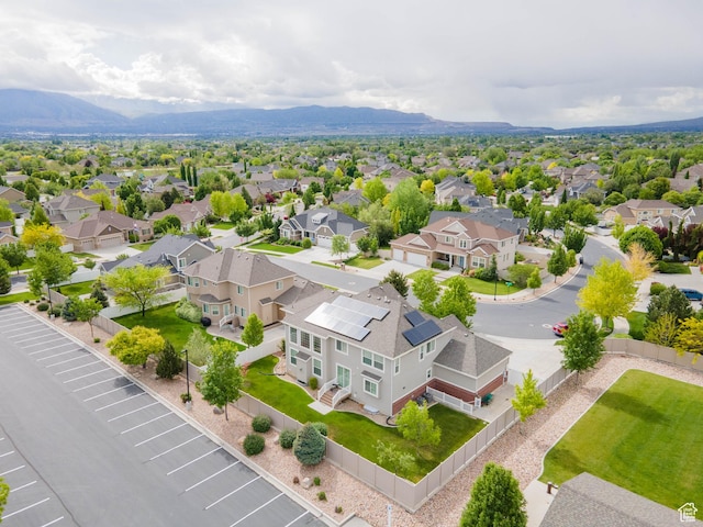 3388 W Rocky Peak Way S, Jordan, UT 84095 - aerial perspective of suburban area featuring a mountainous background