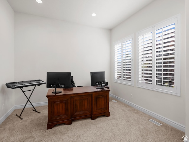3388 W Rocky Peak Way S, Jordan, UT 84095 - office space with light carpet, baseboards, and recessed lighting