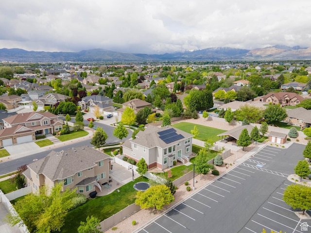 3388 W Rocky Peak Way S, Jordan, UT 84095 - aerial perspective of suburban area featuring mountains