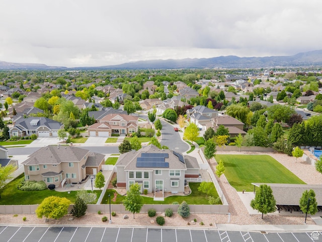 3388 W Rocky Peak Way S, Jordan, UT 84095 - aerial perspective of suburban area with a mountain backdrop
