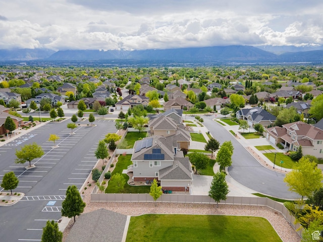 3388 W Rocky Peak Way S, Jordan, UT 84095 - aerial view of residential area with a mountainous background