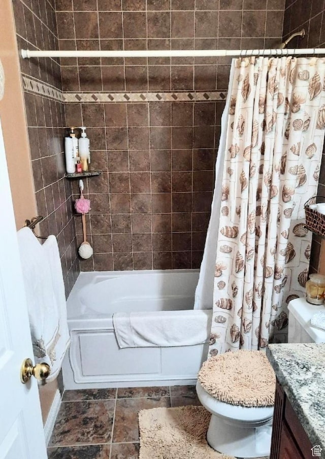 3426 S 500 E, South Salt Lake, UT 84106 - bathroom featuring shower / bath combination with curtain and vanity
