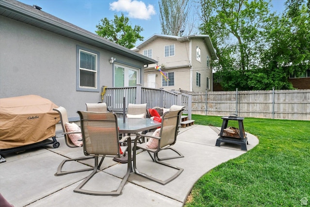 3426 S 500 E, South Salt Lake, UT 84106 - view of patio with an outdoor fire pit