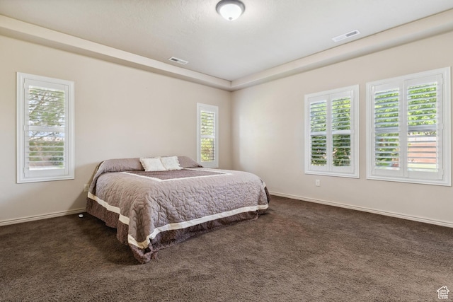 417 E Stonehedge Cir, Washington, UT 84780 - bedroom with dark colored carpet and baseboards