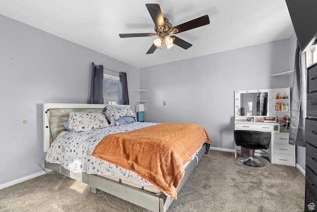 8521 W 3100 S, Magna, UT 84044 - bedroom with baseboards, carpet flooring, and ceiling fan
