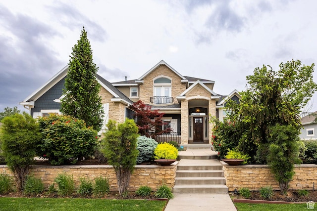 1309 W Atrium Ct W, Farmington, UT 84025 - craftsman inspired home featuring brick siding and stone siding