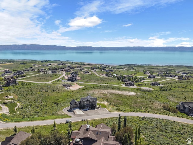 68 Hawksbeard Cir, Fish Haven, ID 83287 - drone / aerial view of a water and mountain view