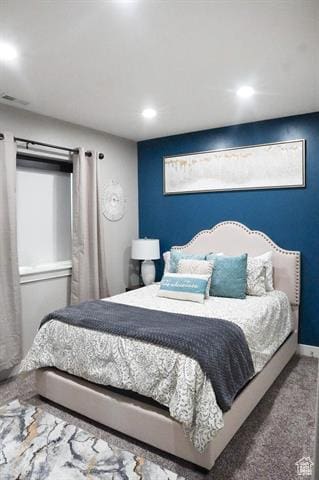 68 Hawksbeard Cir, Fish Haven, ID 83287 - carpeted bedroom featuring recessed lighting and baseboards