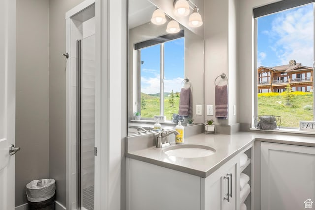 68 Hawksbeard Cir, Fish Haven, ID 83287 - full bath with vanity and a shower stall
