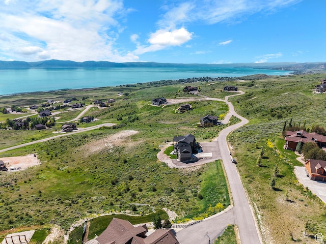 68 Hawksbeard Cir, Fish Haven, ID 83287 - bird's eye view of a water and mountain view