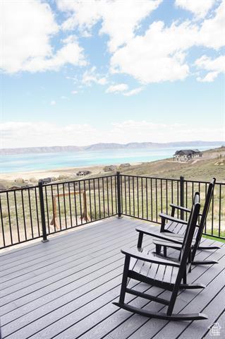 68 Hawksbeard Cir, Fish Haven, ID 83287 - deck with a water view