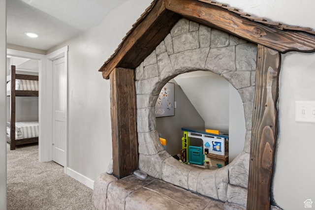 68 Hawksbeard Cir, Fish Haven, ID 83287 - detailed view of carpet and arched walkways