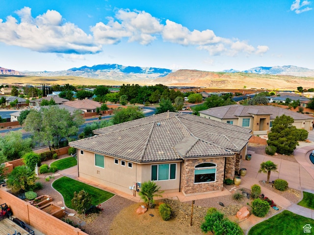 373 W Meridian Dr, Ivins, UT 84738 - aerial perspective of suburban area featuring a mountainous background