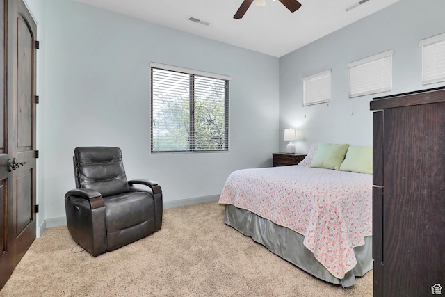 373 W Meridian Dr, Ivins, UT 84738 - carpeted bedroom featuring baseboards and ceiling fan