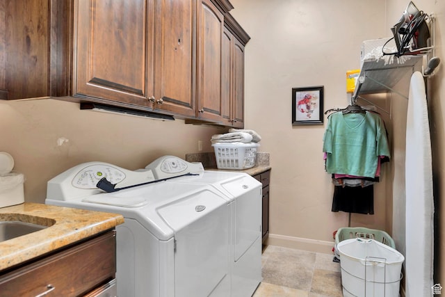 373 W Meridian Dr, Ivins, UT 84738 - laundry area with cabinet space and washer and dryer