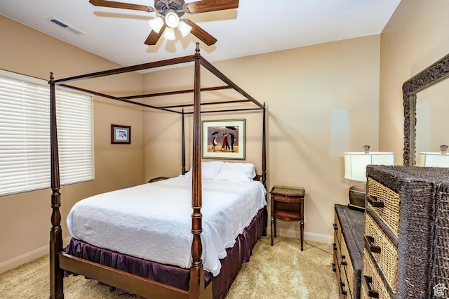 373 W Meridian Dr, Ivins, UT 84738 - bedroom with carpet floors, baseboards, and a ceiling fan