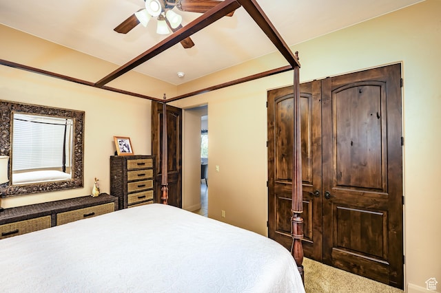 373 W Meridian Dr, Ivins, UT 84738 - carpeted bedroom featuring ceiling fan
