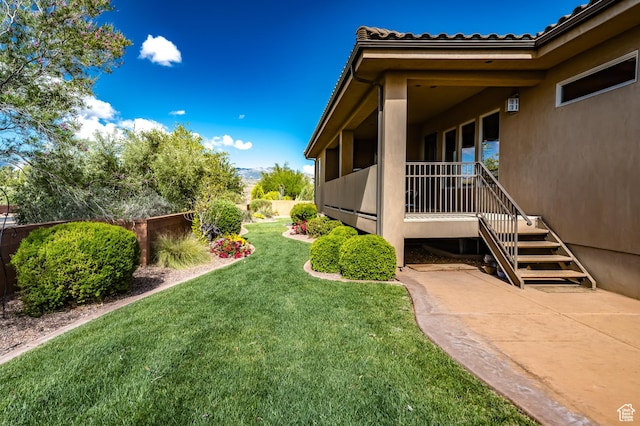 373 W Meridian Dr, Ivins, UT 84738 - view of yard with stairway