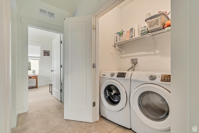 11233 S Clear Blue Dr Unit 402, South Jordan, UT 84009 - washroom with washing machine and clothes dryer and light carpet