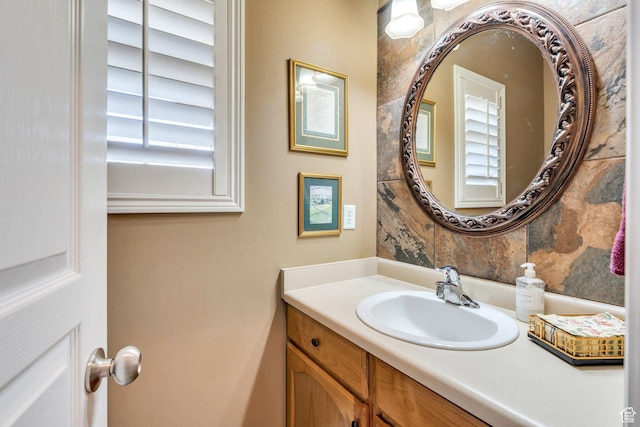 bathroom with vanity