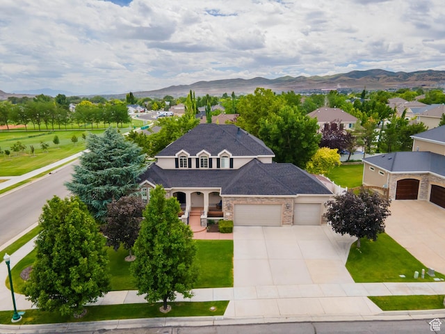 2933 W 12875 S, Riverton, UT 84065 - aerial view of residential area with a mountain backdrop