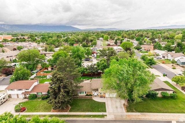 1256 E Darby Cir S, Murray, UT 84117 - aerial view of residential area featuring mountains